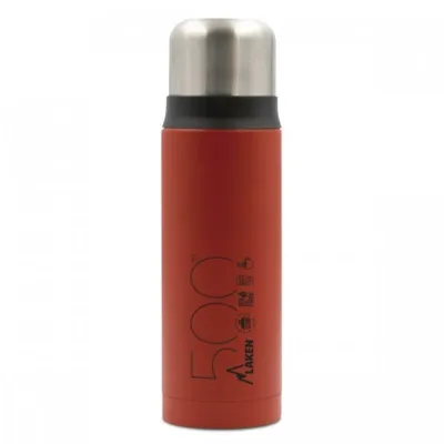 Stainless Steel Thermo Liquids Flask With Cup 500ml Red