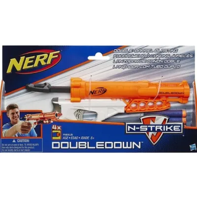 NERF N-Strike Double Down Blaster Toy Figure Playsets