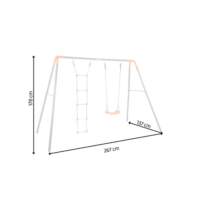 Kettler Double Swing Combi Grey/Orange