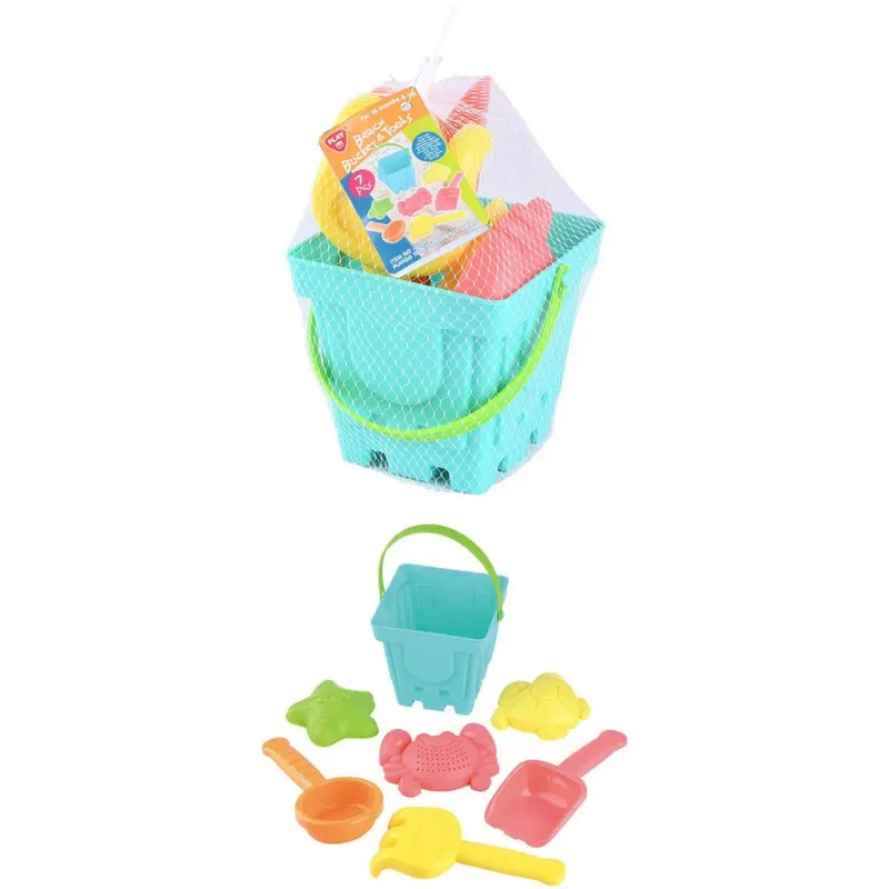 Playgo Beach Bucket & Tools - 7 Pieces