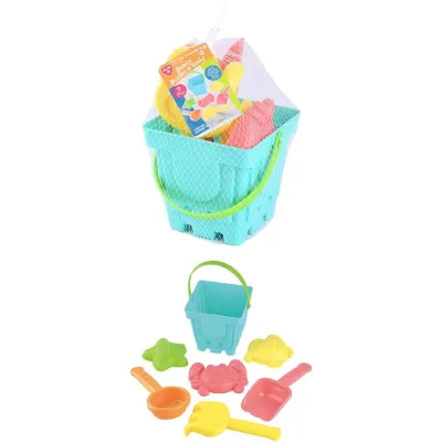 Playgo Beach Bucket & Tools - 7 Pieces