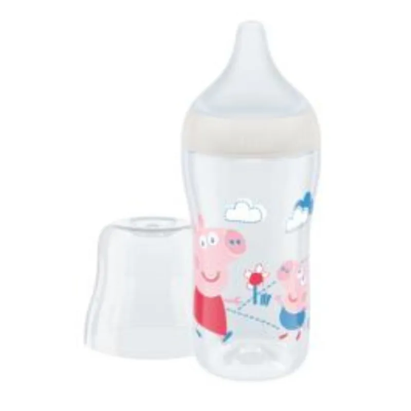 NUK Perfect Match Baby Bottle with soft silicone teat Peppa Big 260ml