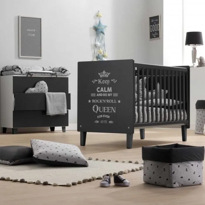Italbaby chest of drawers Rockstar white