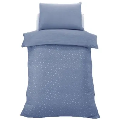 Italbaby Muslin baby bedding with stars blue