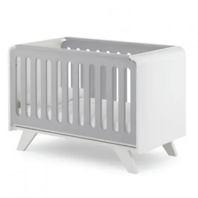 Baby cot Italbaby MOOD O color white + extra color Gray