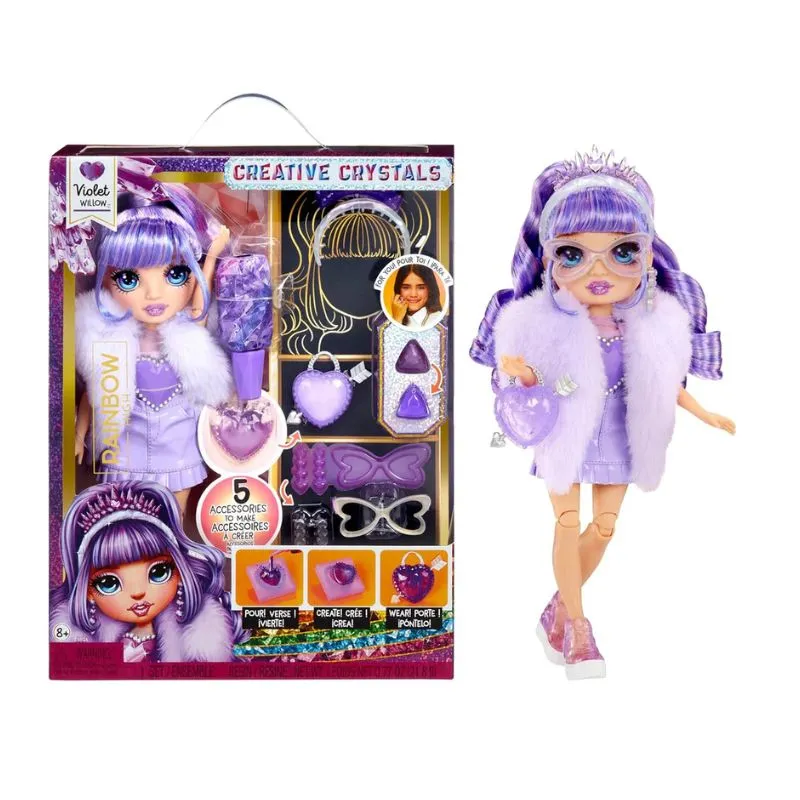Rainbow High Crystal Fashion Doll - Violet
