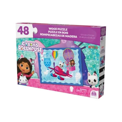 Gabby's Dollhouse Wooden Puzzle 48 Pieces