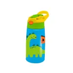 Must Team Stainless Steel Thermos Flask 400 ml with straw , Dino