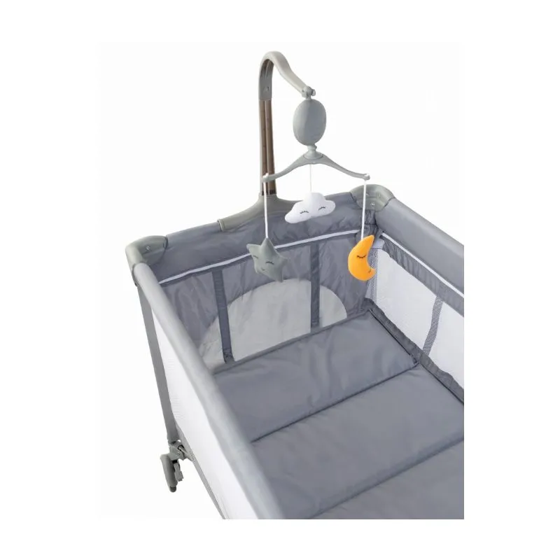 FreeOn Travel Cot with Second Layer Elephants