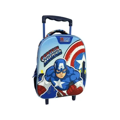 Must School Trolley Backpack Kindergarten Avengers Captain America 2 Cases