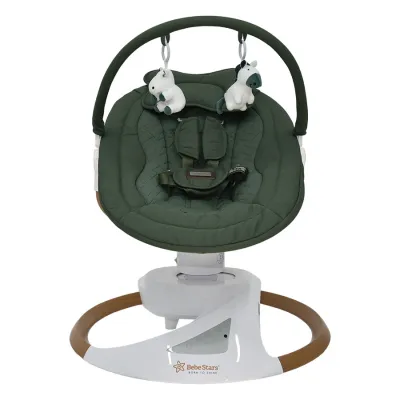 Bebe Stars Electric Swing Snuggle Forest Green
