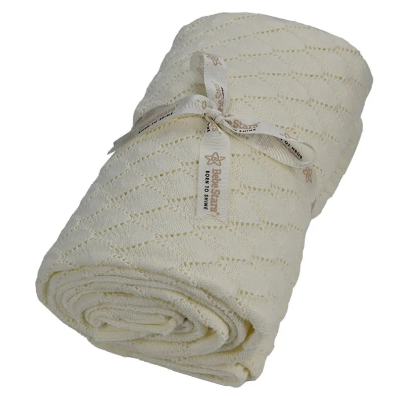 Bebe Stars Knitted bed blanket