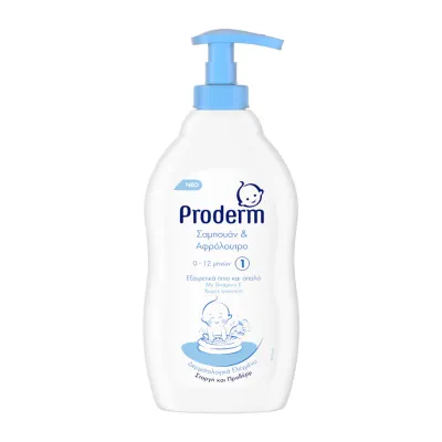 Proderm Shampoo & Shower 0-12months 400ml