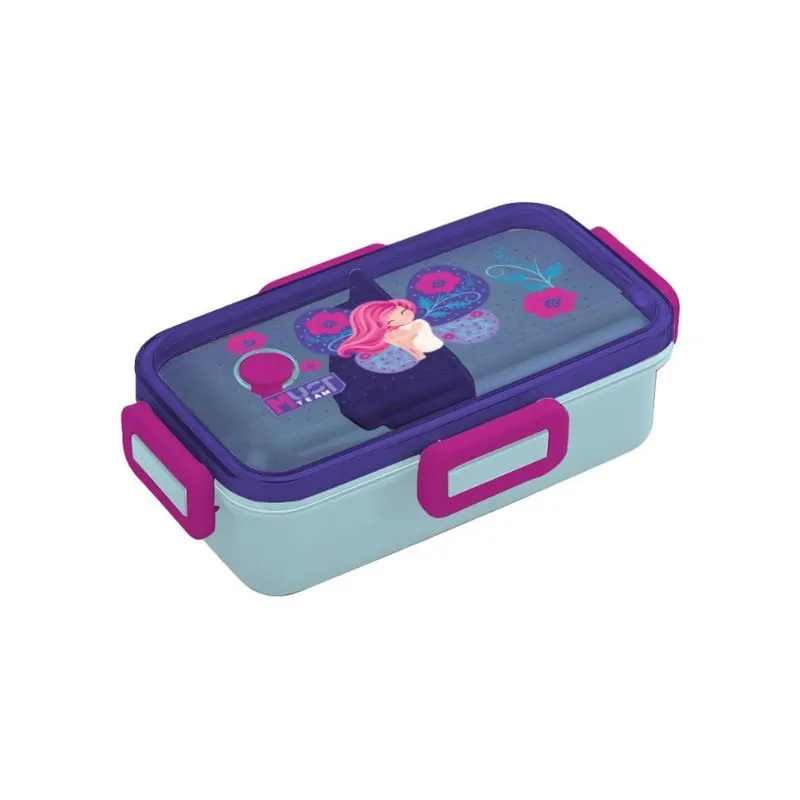 Must Team 700ml PP Plastic Lunch Box , Mermaid