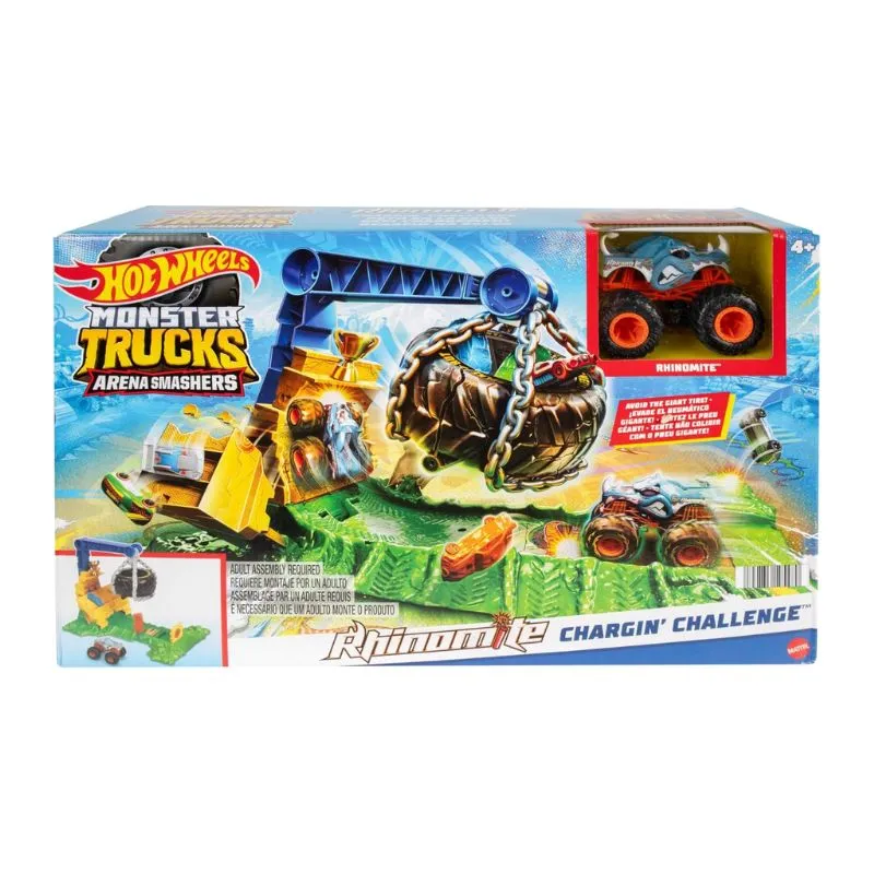 Hot Wheels Monster Trucks Rhinomite Chargin’ Challenge