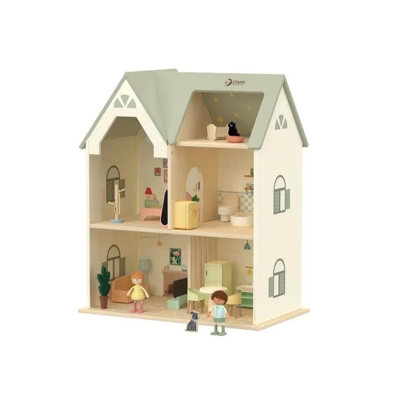 Classic World Toys Dollhouse Cozy Cottage