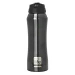 Eco Life Black Thermos 550ml  With inner straw