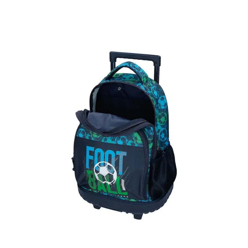 Roll Road Gol wheeled backpack with double compartment and side pockets