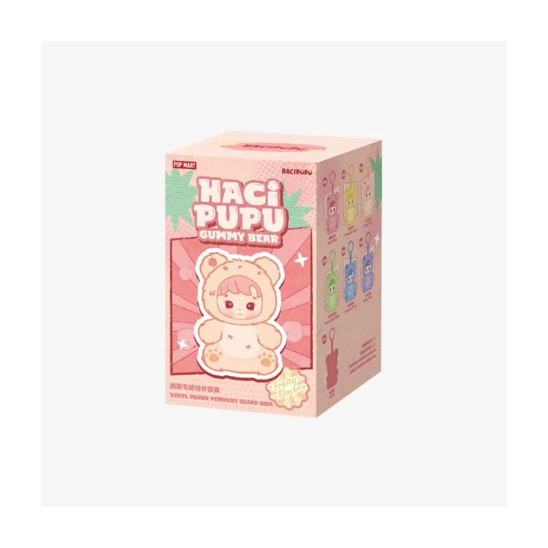 Pop Mart HACIPUPU Gummy Bear Series-Vinyl Plush Pendant Blind Box