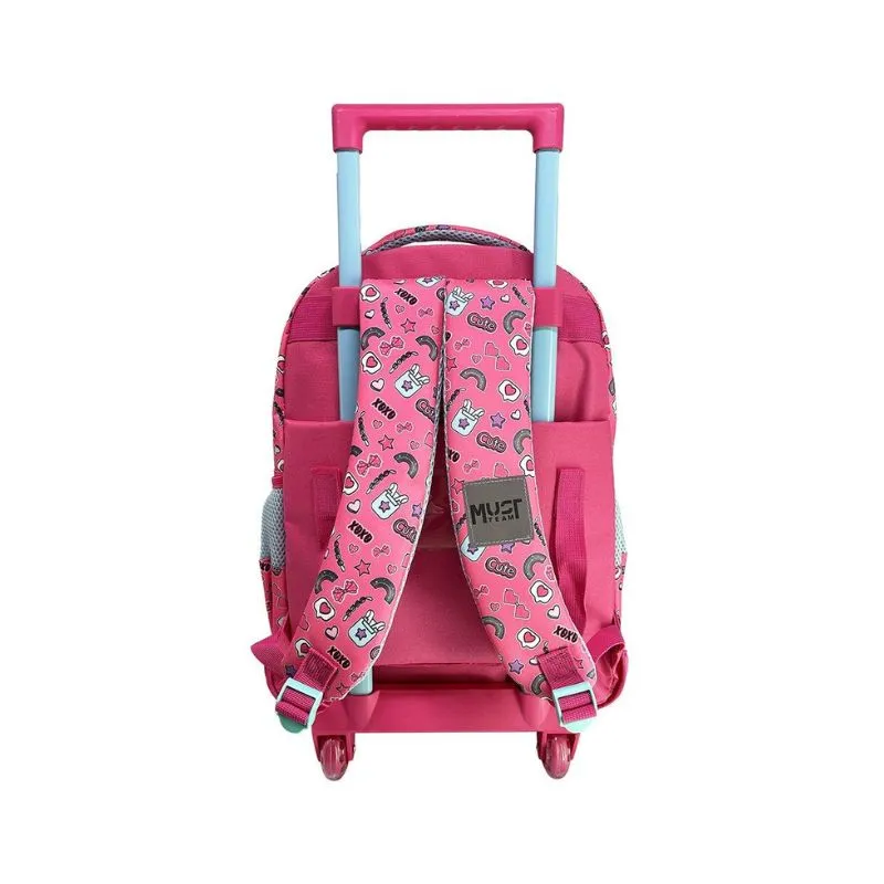 Must Team Off Line Elementary School Trolley School Bag with 3 compartments