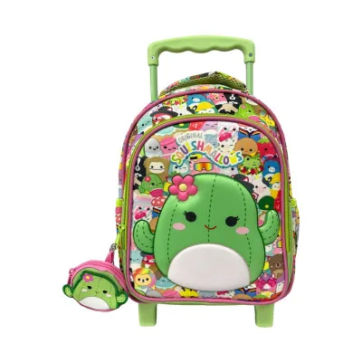 Gim Kindergarten Trolley Backpack Squishmallows - Cactus