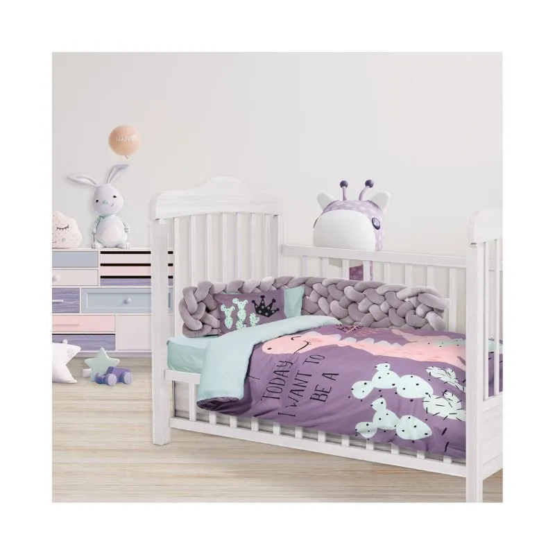 Das Baby Cot Sheet Set Smile Digital 125x170