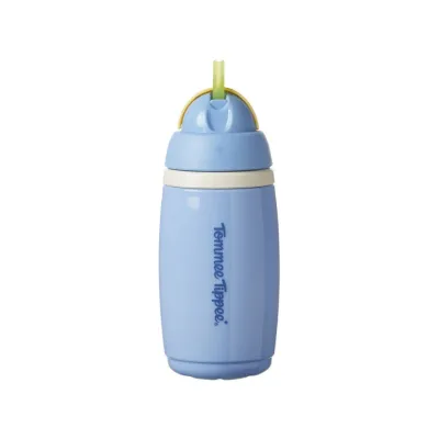 Insulated Active Straw Cup, Blue 12m+ 266ml