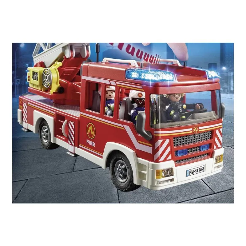 Playmobil City Action , Fire Ladder Unit Playset