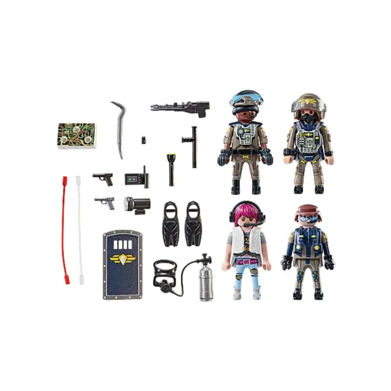 Playmobil Action City Tactical Unit Figure Set