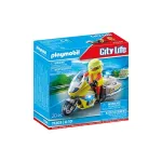 Playmobil City Life Rescue Motorcycle with Flashing Light