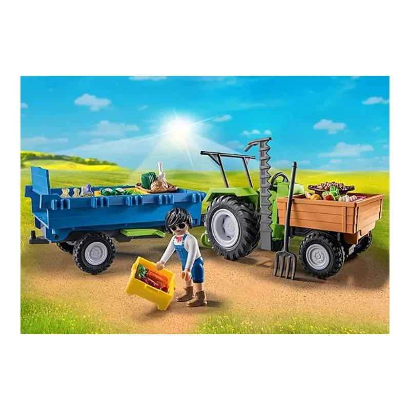 Playmobil Harvester Tractor with Trailer