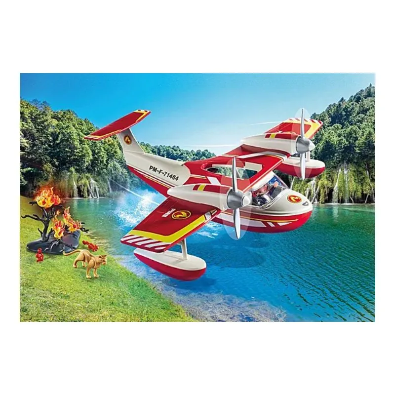 Playmobil City Action Firefighting plane with extinguishing function