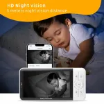 Bebe Star Baby monitor with rotating camera & W-Fi Bebe Stars 5″