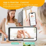Bebe Star Baby monitor with rotating camera & W-Fi Bebe Stars 5″