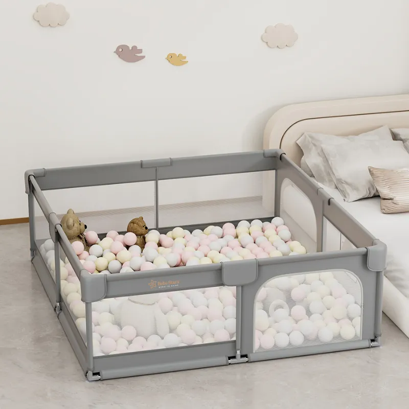 Bebe Star Game Playpen 180x200cm Playzen Grey