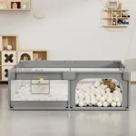Bebe Star Game Playpen 180x200cm Playzen Grey