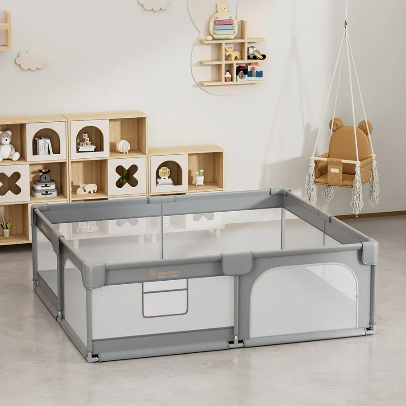 Bebe Star Game Playpen 180x200cm Playzen Grey