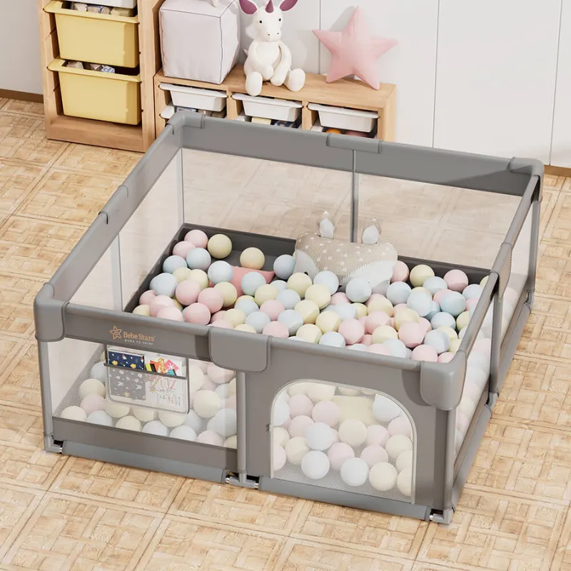 Bebe Stars Game Playpen 150x150cm Playzen Grey