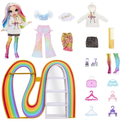 Rainbow High Amaya’s Rainbow Closet Playset + Exclusive Rainbow Doll