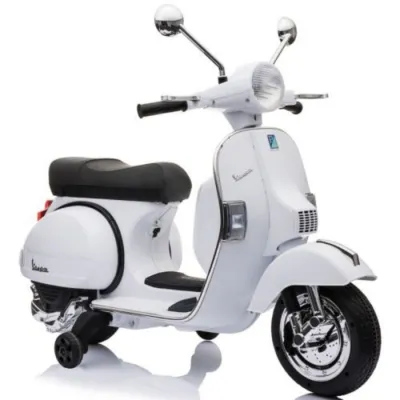 Vespa 12V Ride On Children’s Electric Bike (white)