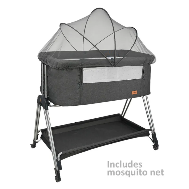 Bebe Stars Baby Cot Pearl Graphite