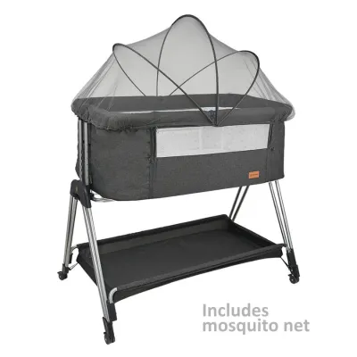 Bebe Stars Baby Cot Pearl Graphite