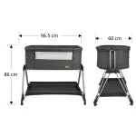 Bebe Stars Baby Cot Pearl Graphite