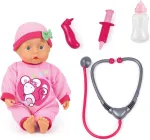 Bayer Design Dolls Doctor Set Doll With 24 Baby Sounds 33cm