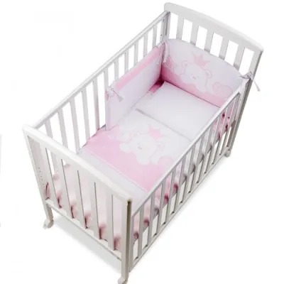 Italbaby Baby Re mantinel with pink bed linen