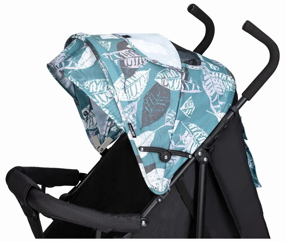 FreeOn Stroller Simple, green & blue leaves