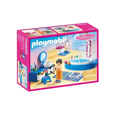 Playmobil Dollhouse Bathroom with Tub