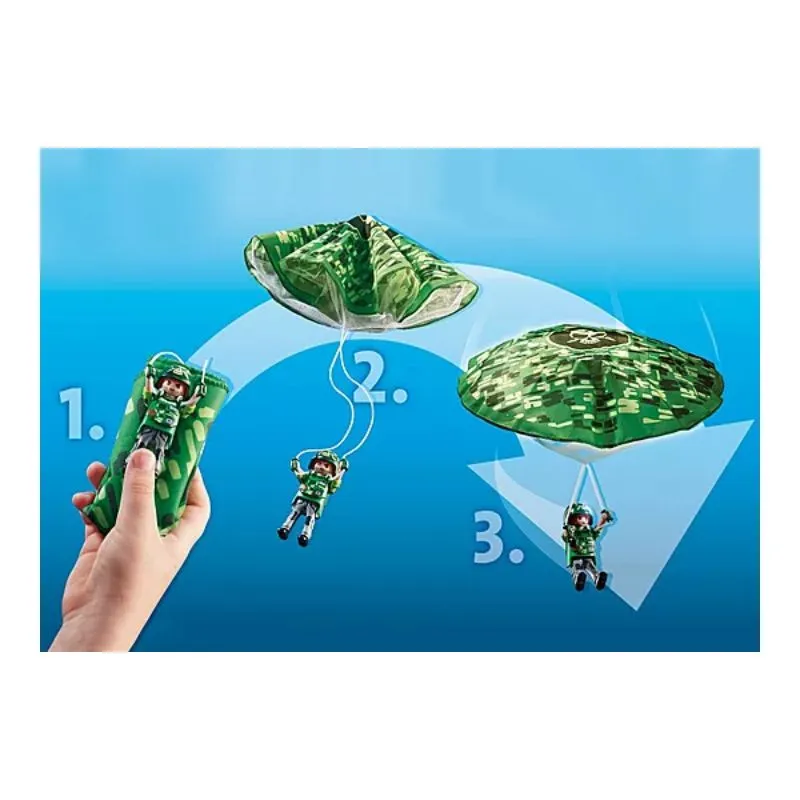 Playmobil City Action Police Parachute Search