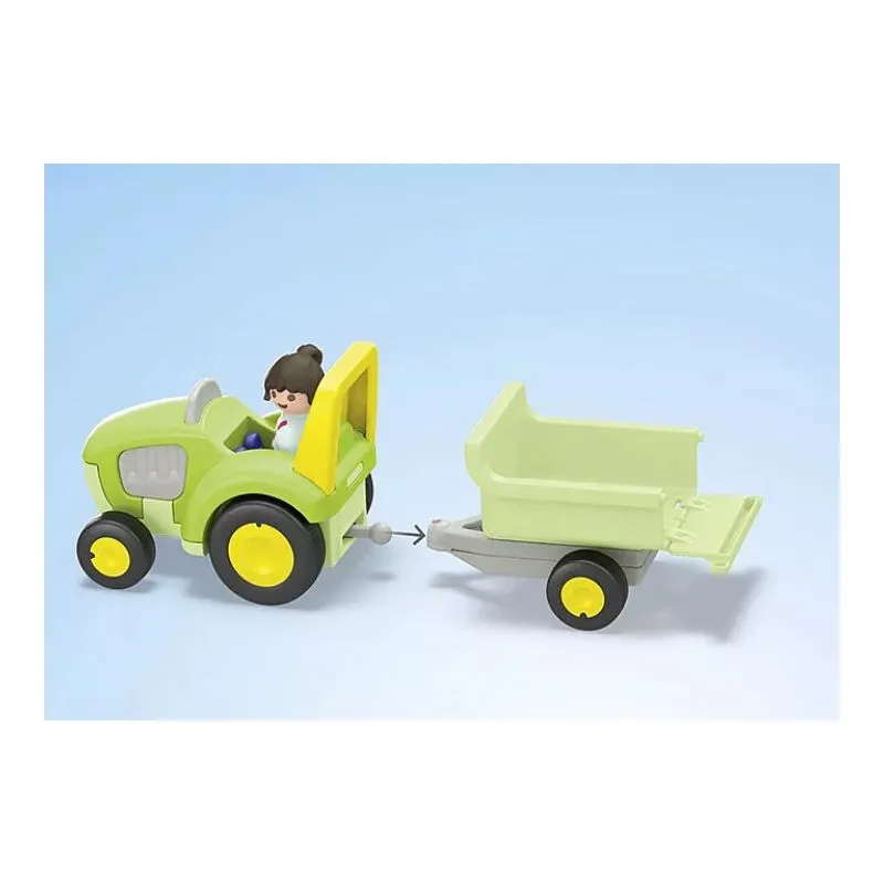 Playmobil Junior Farm Adventure with Tractor, Trailer, and Animal Friends