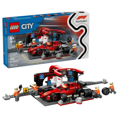 LEGO City: F1 Pit Stop & Pit Crew with Ferrari Car (60443)